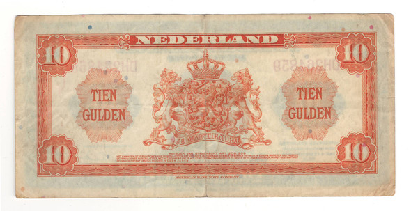 Netherlands: 1943 10 Gulden